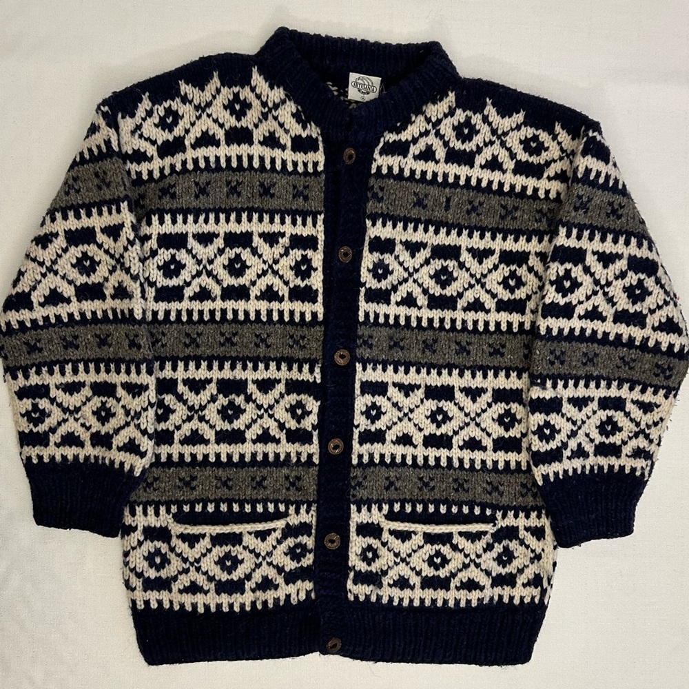 Vintage 1990’s Artesania Knitted Cardigan Sweater